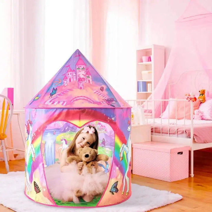 Unicorn Magic - Portable Foldable Rainbow Kids Tent