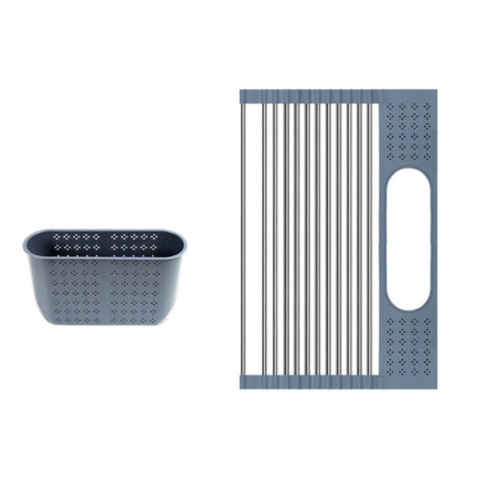 Over-the-Sink Roll-Up Dish Drying Rack