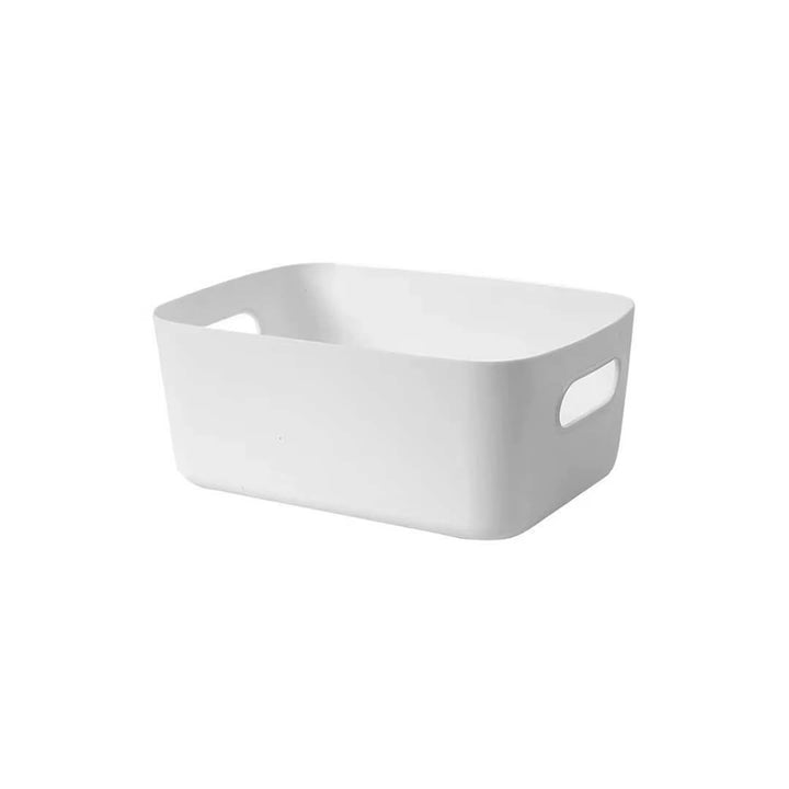 Multifunctional Handled Plastic Storage Box, light grey 
