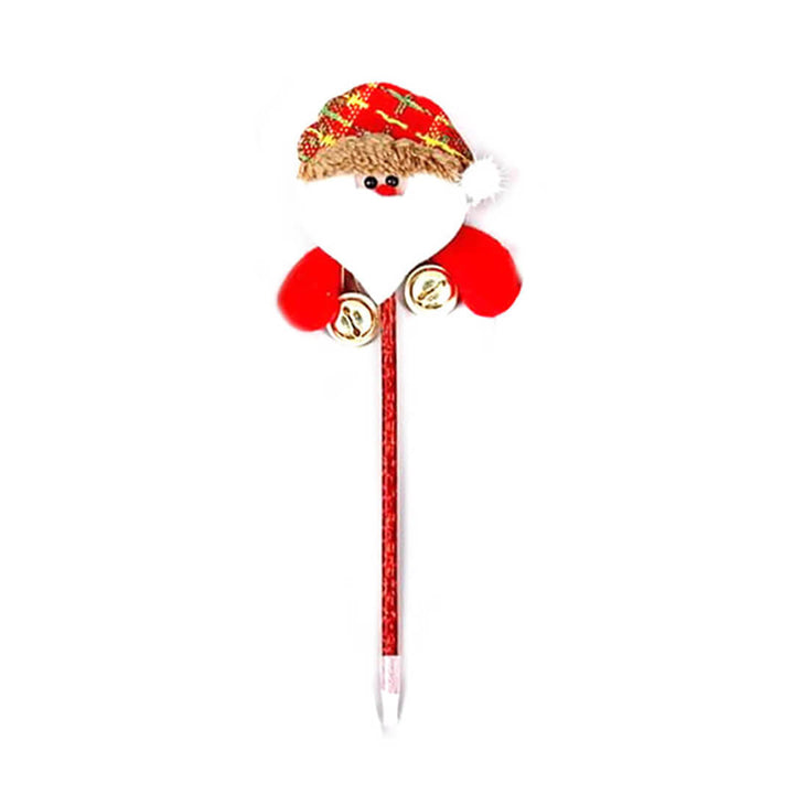 Christmas ballpoint pen with santa design and small jingling bell