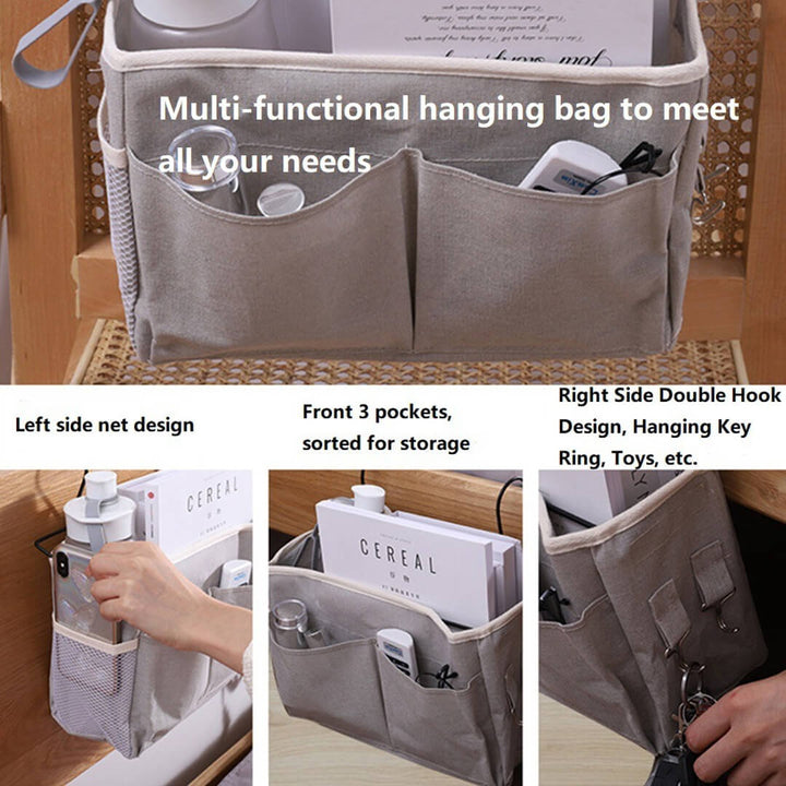 multifunctional hanging Storage bag with hooks
