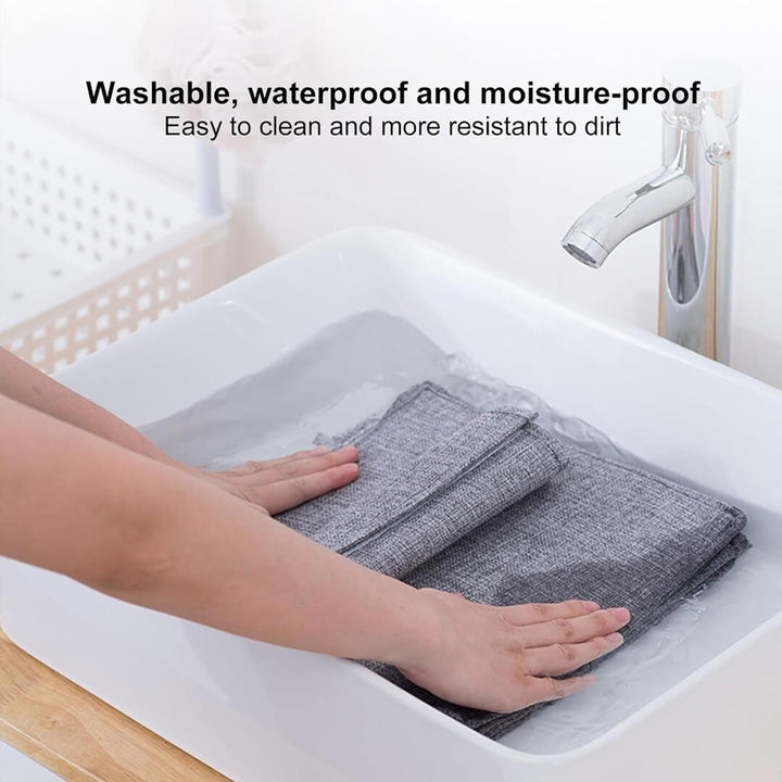 Grey hanging storage solution with removable drawers, easy to clean and more resistant to dirt