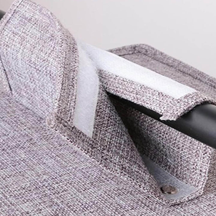 hanging clothes storage shelf, detailed shot