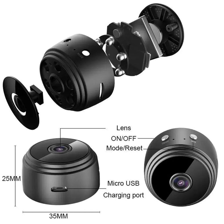 HD 1080P WiFi Smart Camera Night Vision Mini Camera