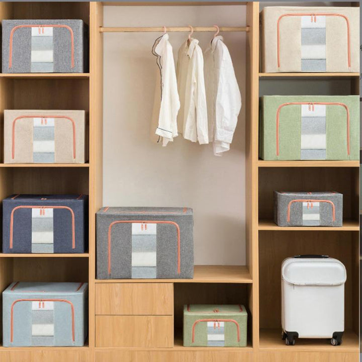 Foldable Waterproof Storage Box for Clothes/Blankets - 100L (60 x 40 x 42 cm)
