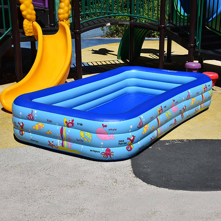 Inflatable Kids Swimming Pool – Durable Outdoor Pool in 3 Sizes
