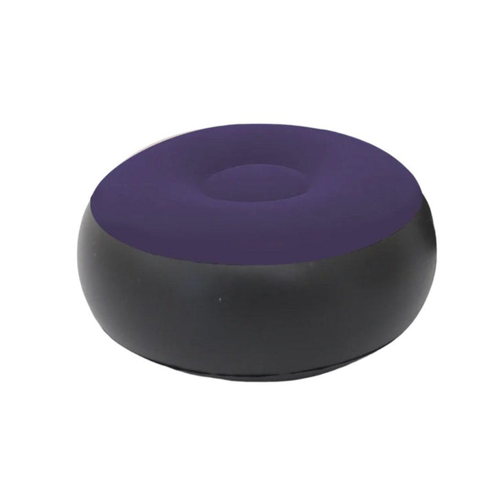 Inflatable Pouf – Lightweight Seating for Indoors & Outdoors Black & Navy