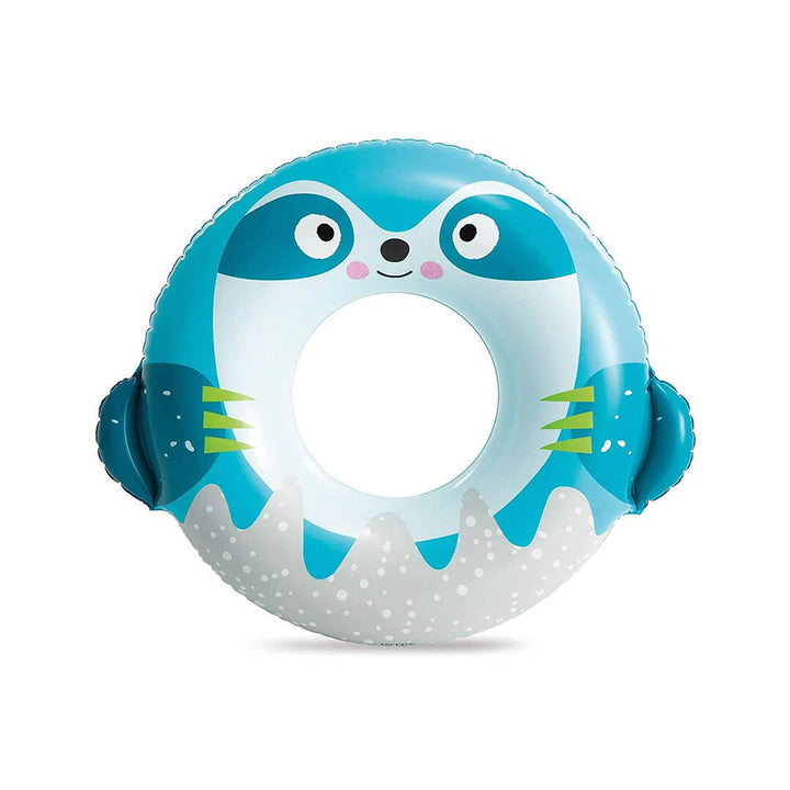 INTEX Cute Animal Inflatable Swim Rings – Sloth, Panda & Kitten (Ages 3+)
