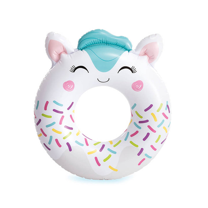 INTEX Cute Animal Inflatable Swim Rings – Sloth, Panda & Kitten (Ages 3+)
