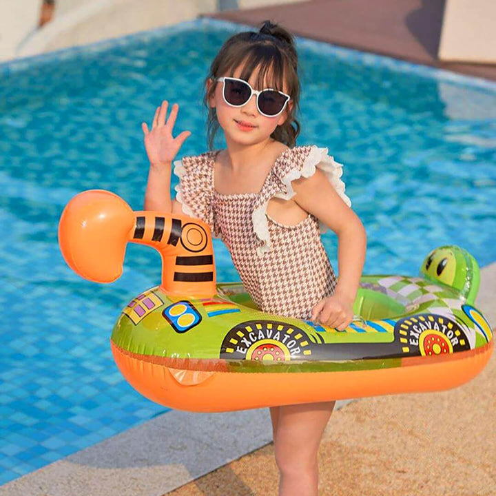 INTEX Cartoon Car Inflatable Swimming Float for Kids (1-3 Years)