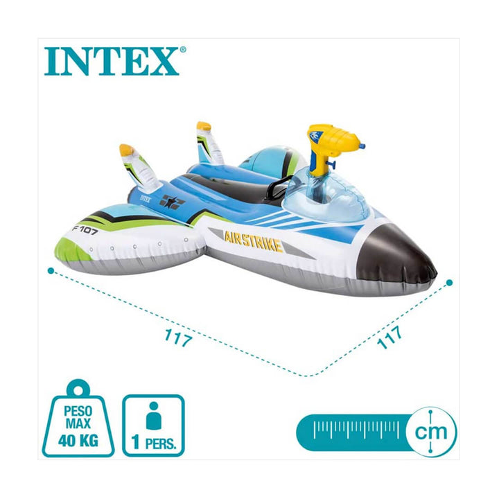 INTEX Inflatable Plane Ride-On with Water Gun