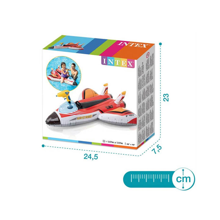 INTEX Inflatable Plane Ride-On with Water Gun