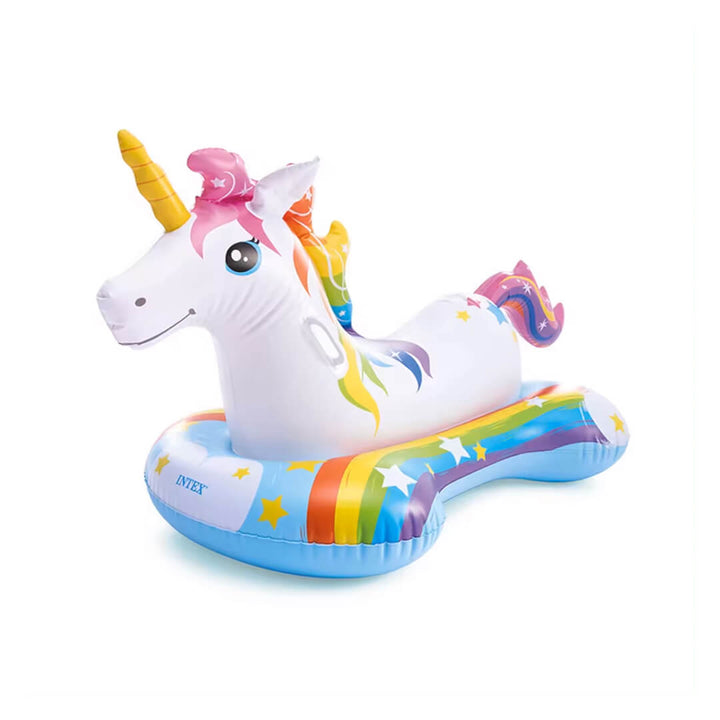NTEX Kids Unicorn Ride-On – Inflatable Pool Float for Ages 3+