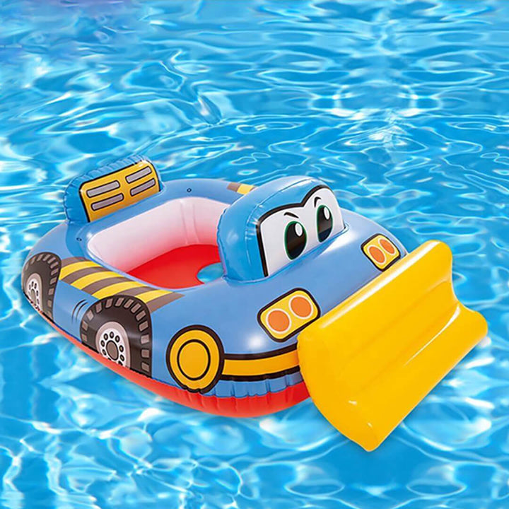 INTEX Cartoon Car Inflatable Swimming Float for Kids (1-3 Years) Tractor