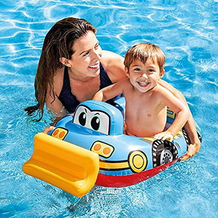 INTEX Cartoon Car Inflatable Swimming Float for Kids (1-3 Years)