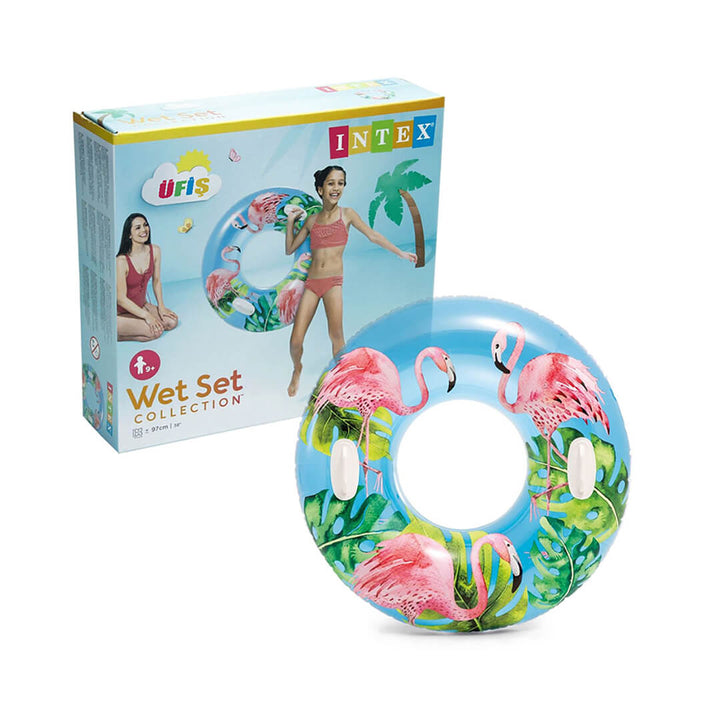 INTEX Inflatable Transparent Tropical Tubes - Ages 9+