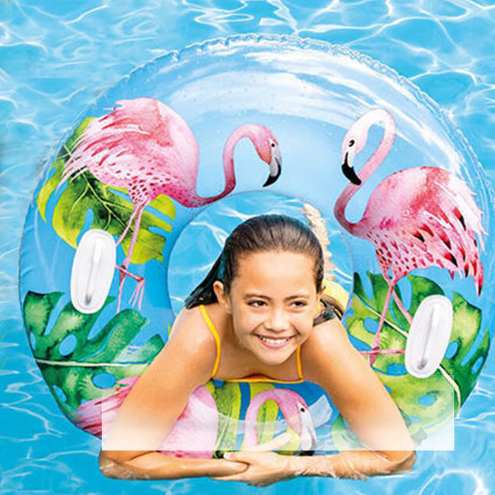 INTEX Inflatable Transparent Tropical Tubes - Ages 9+