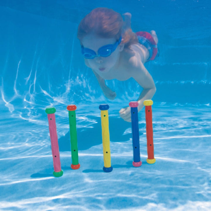 Intex Underwater Play Sticks – Set of 5 Dive Toys for Kids