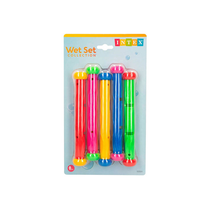 Intex Underwater Play Sticks – Set of 5 Dive Toys for Kids