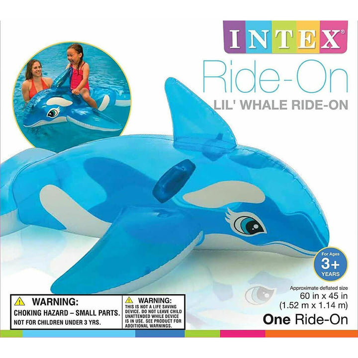 INTEX Whale Ride-On – Inflatable Pool Float for Kids