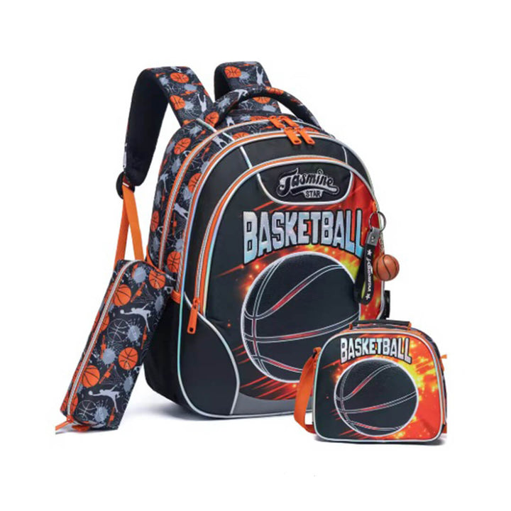 Jasminstar 3-piece basketball backpack set for boys