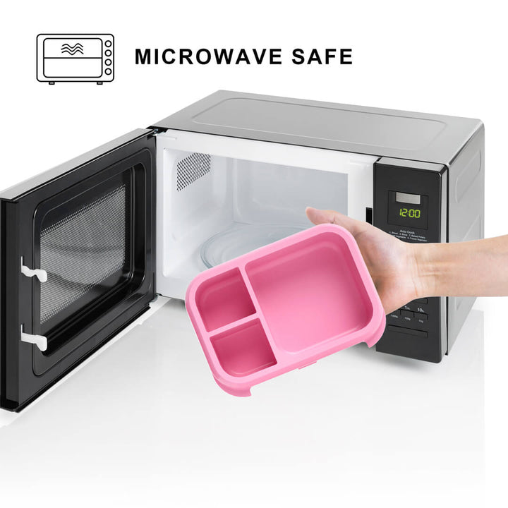 BFA-free School bento lunch box for girls with microwave-safe tray