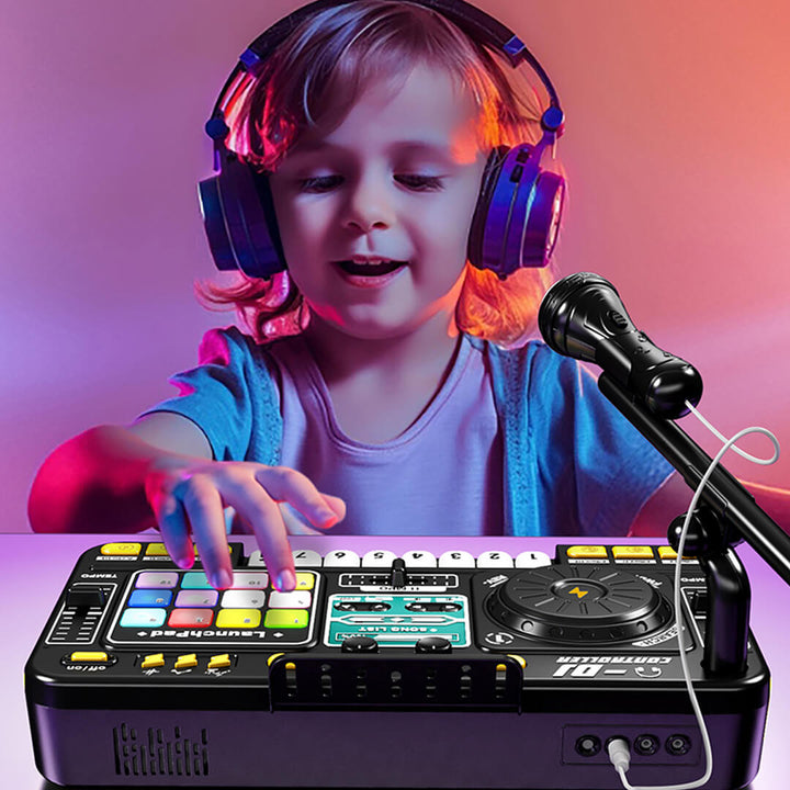 Kids music mixer with 12  effects and light show.