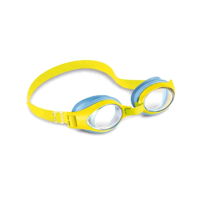 Kids Anti-Fog Swimming Goggles – Dual Color (3–8 Years) Blue