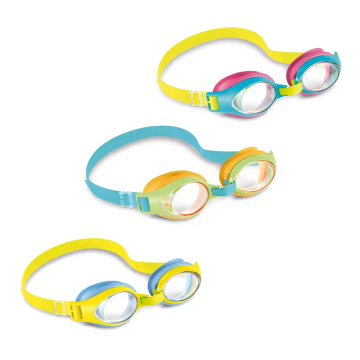 Kids Anti-Fog Swimming Goggles – Dual Color (3–8 Years)