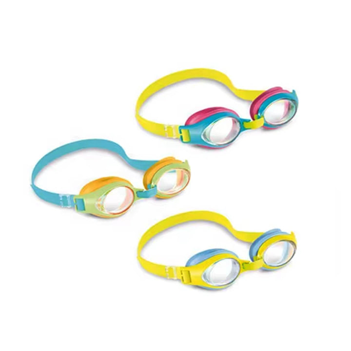 Kids Anti-Fog Swimming Goggles – Dual Color (3–8 Years)
