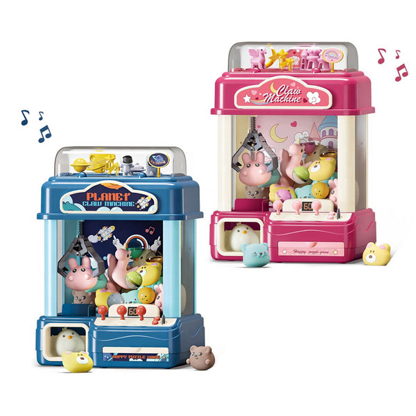 Kids claw machine toy with mini plushies and surprises