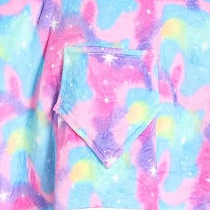 2-in-1 Kids Fleece Hoodie Blanket - Vibrant Colors