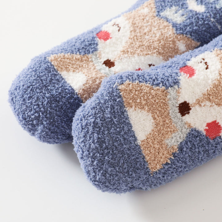 kids Fleece Sleep Socks (4-7 Years) - 3 Designs