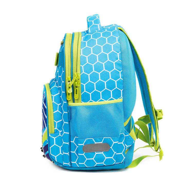 Blue and Green Soccer Backpack Combo Set