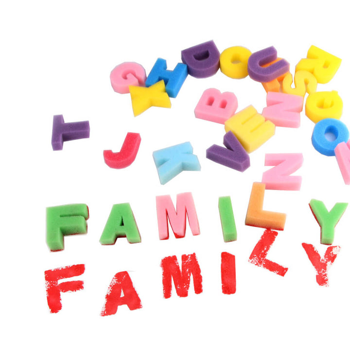 Creative painting activity for kids with alphabet learning
