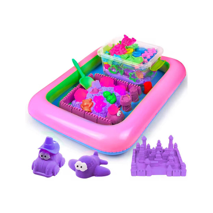 45-Piece Kids Magic Sand Set – Non-Toxic Indoor/Outdoor Play Purple