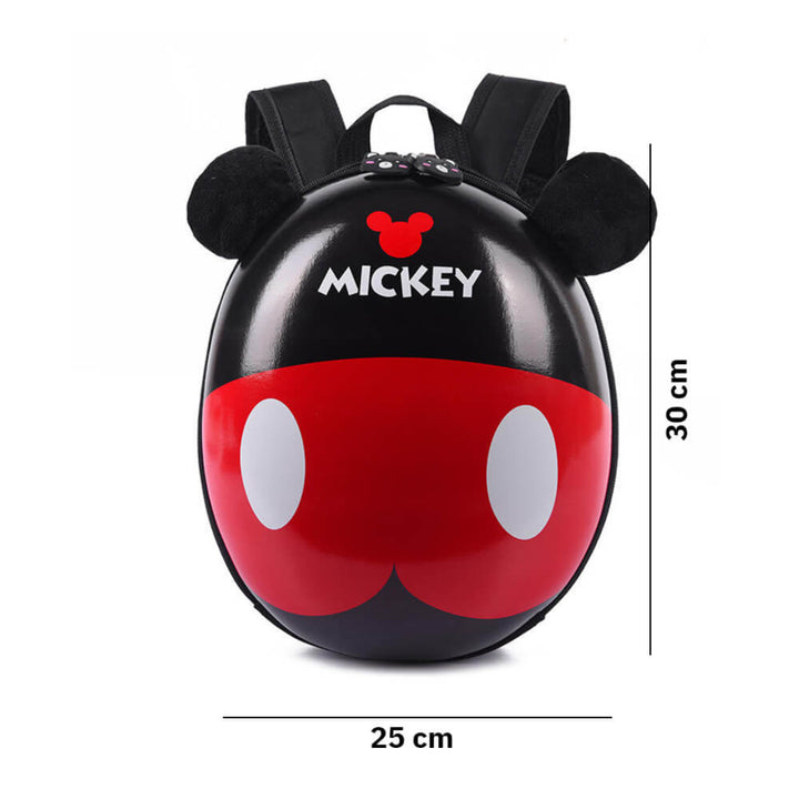 Kids Mickey 3D Hard Shell School Backpack Red & Black