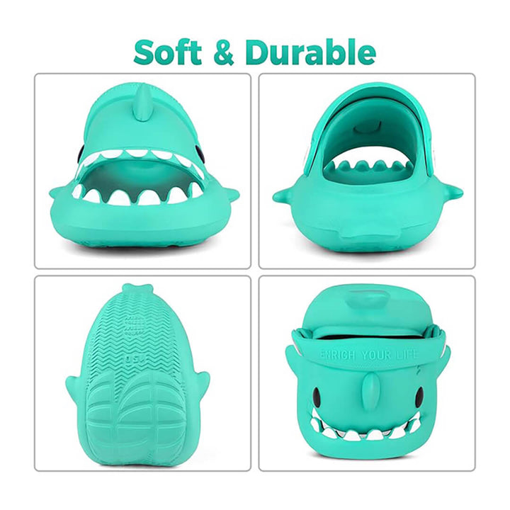Kids Non-Slip Thick Summer Slides Sandals - Teal