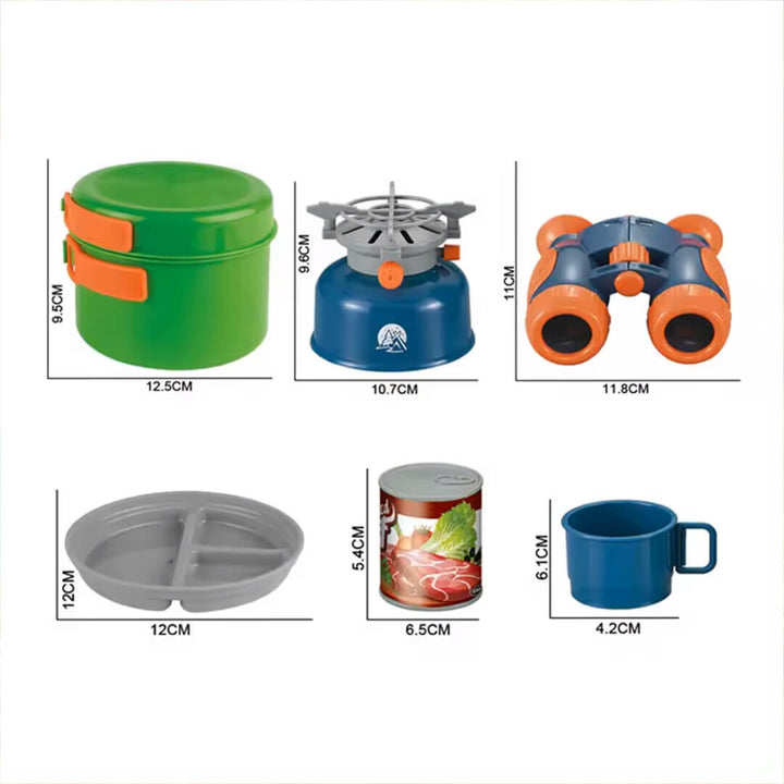 Kids Outdoor Camping Toy Set - 48-Piece Adventure Play Set