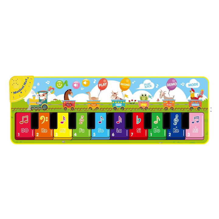 Piano mat with animal sound buttons and soft material