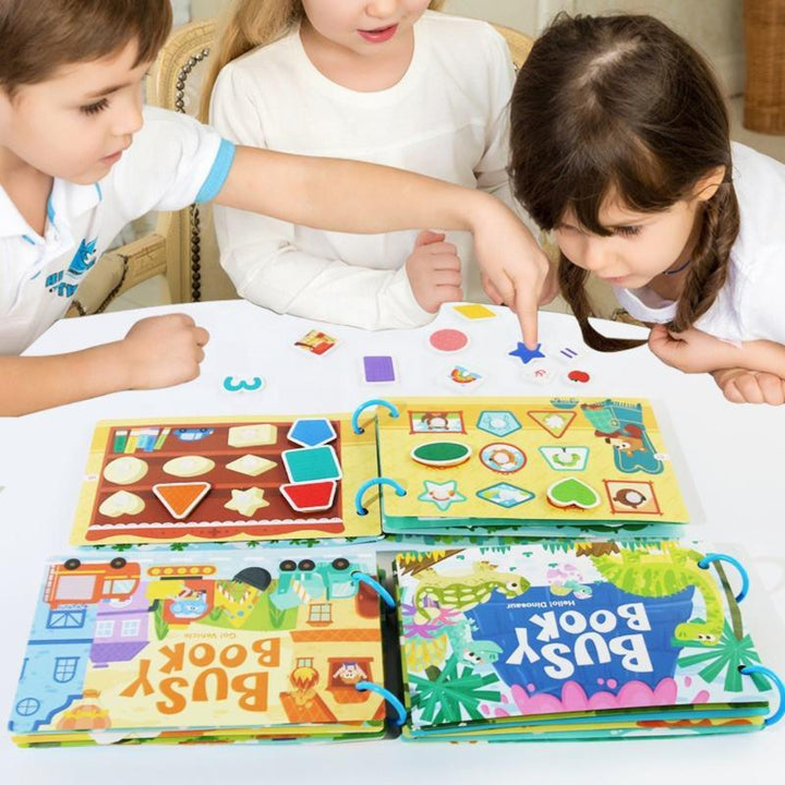 Toddler Busy Book – Vehicles, Weather & clock, math