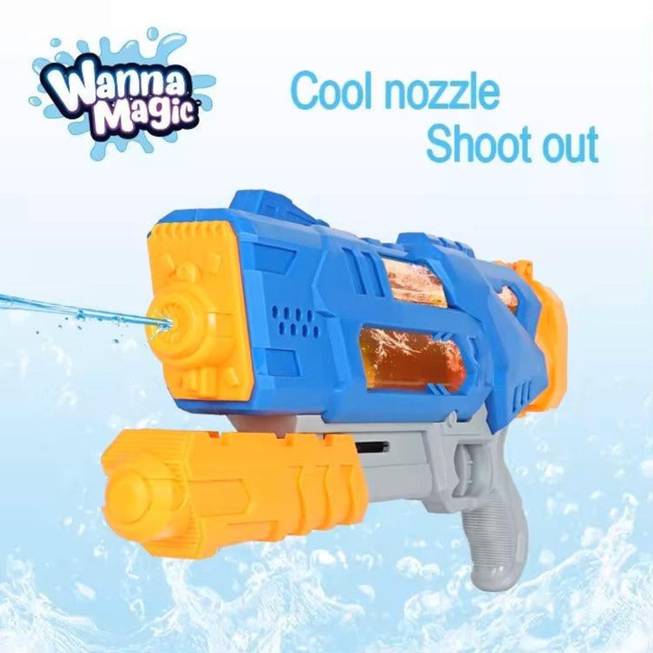 Kids Big Pump Water Gun – 1L Capacity Blue yellow