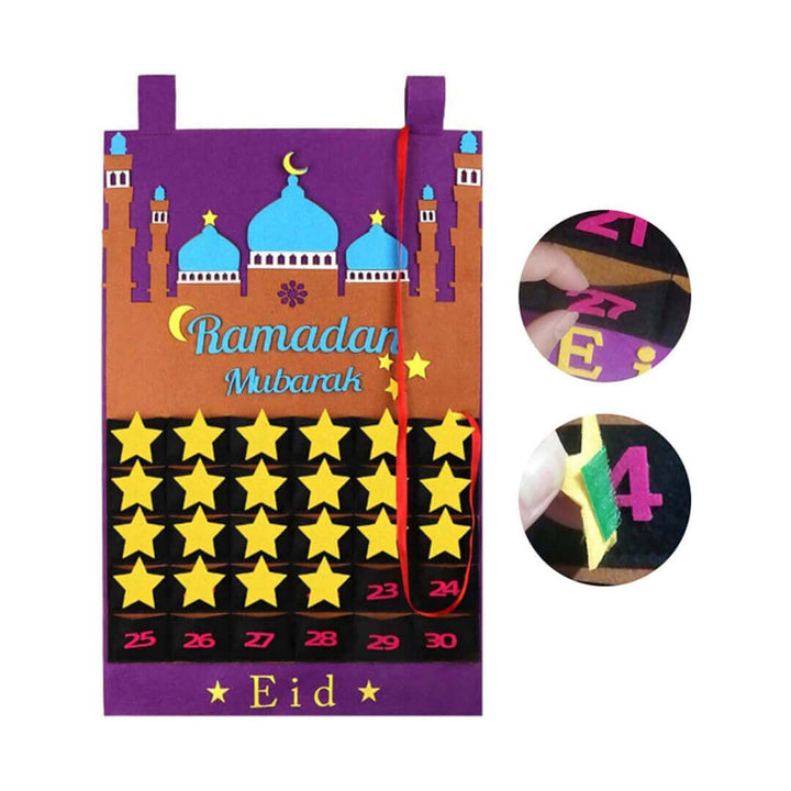 Children’s Ramadan countdown calendar with daily surprise boxes
