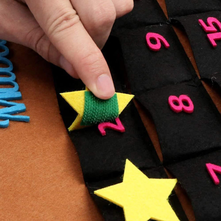 Kids Ramadan calendar with 30 mini compartments and stars