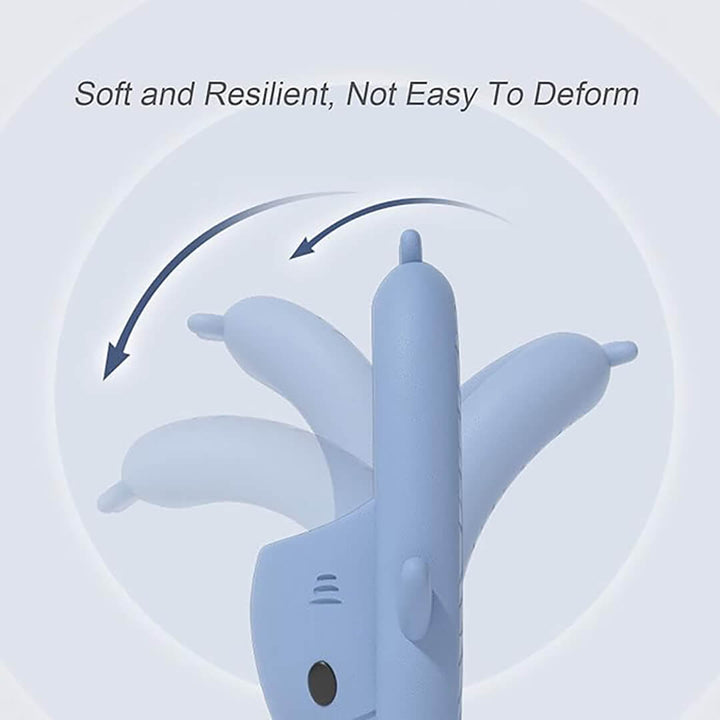 Kids Shark Slippers – Anti Slip - Blue & white