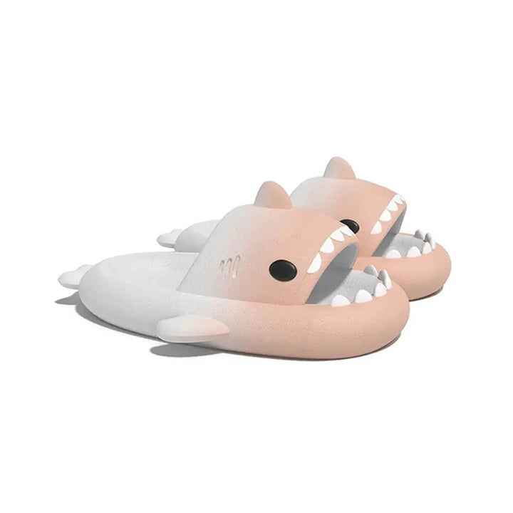 Kids' Shark Slippers – Anti Slip - Light pink & Purple