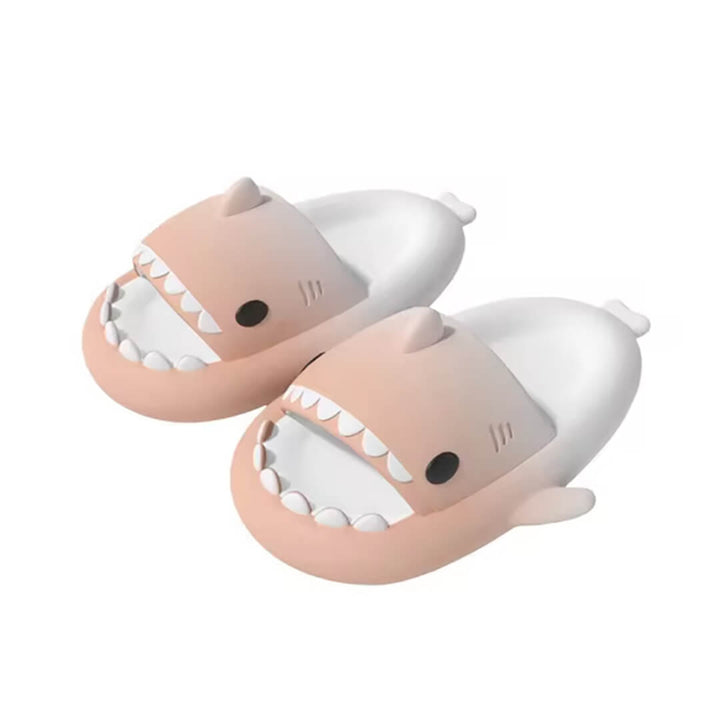 Kids' Shark Slippers – Anti Slip - Light pink & Purple