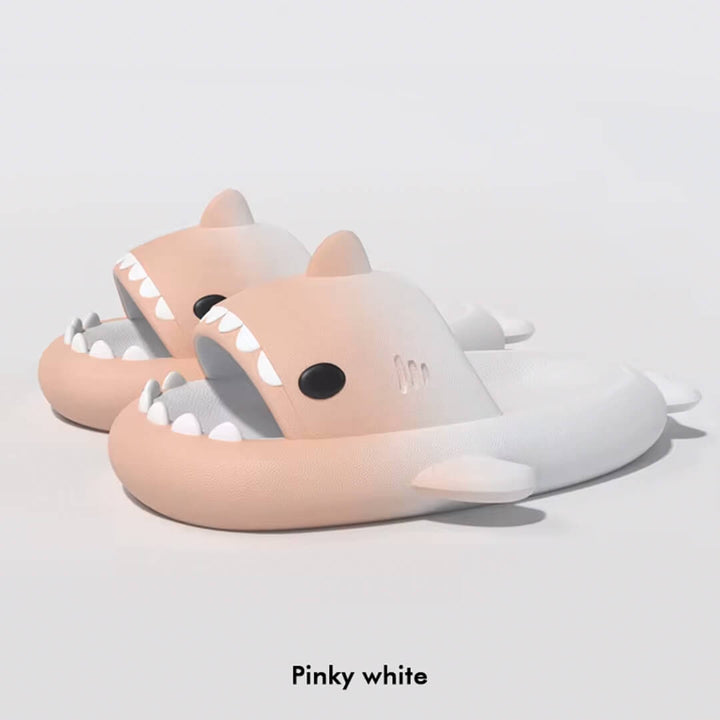 Kids' Shark Slippers – Anti Slip - Light pink & Purple