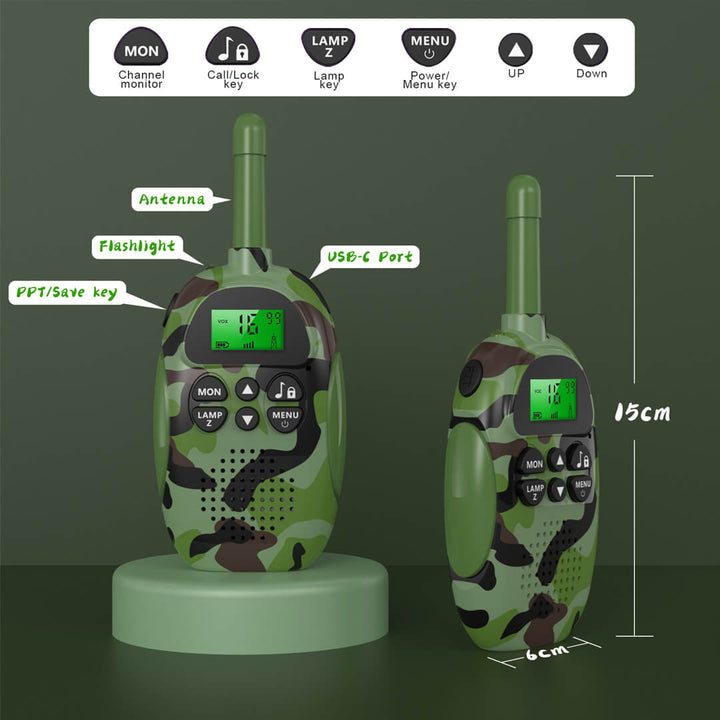 Outdoor Walkie-Talkies for Boys, instructions on how to use