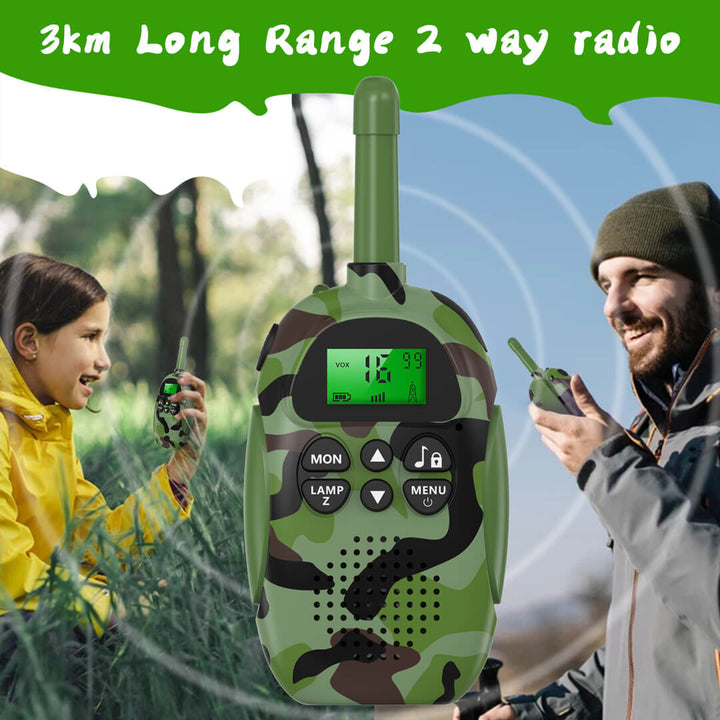 16-Channel Walkie-Talkie Set, 3km long range